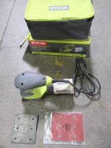 RYOBI 2 Amp 14 Sheet Sander, S652DGK, Used.