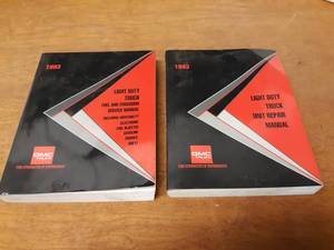 1993 GMC Light Truck Repair Manual & Fuel, Emissions Service Manuals
