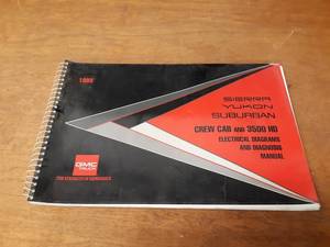 1993 GMC Sierra, Yukon, Suburban Crew Cab and 3500HD Electrical Diagrams and Diagnosis Manual