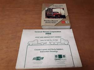 1988 GMC Light  Medium Duty Repair Manual & Chassis Layout Drawings
