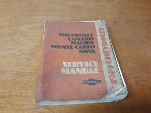 1979 Chevrolet Camaro, Malibu, Monte-Carlo, Nova Service Manual