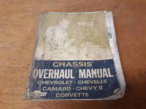 1967 Chevrolet Chassis Service Manual - Chevelle, Camaro, Chevy II, Corvette