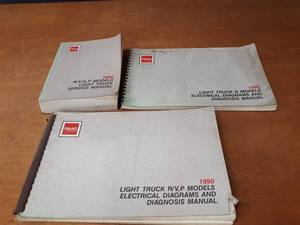 1990 GMC Light Duty RV, P, G Truck Service and Electrical Manuals