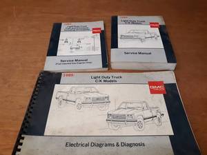 1989 GMC CK Light Duty Truck Service and Electrical Manuals