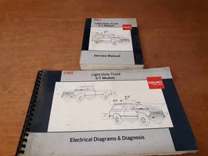 1989 GMC Light Duty ST Truck Service and Electrical Manuals