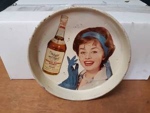 Vintage Waterfill & Frazier Bourbon Whiskey Tray - Pan American - Kentucky Pioneer