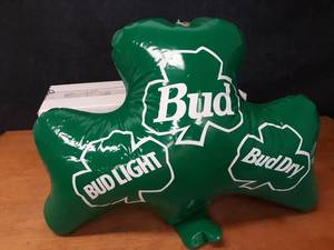 Inflatable Bud Beer Clover - About 29 Wide x 20 Tall