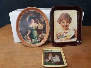 Pepsi-Cola Tray (2) Norman Rockwell Trays