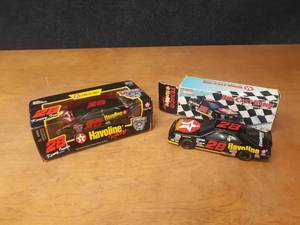 Pair of Diecast  124 #28 Havoline Nascar Stock Cars