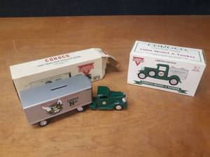Conoco Diecast 1948 Tractor Trailer and Ford Model A Tanker