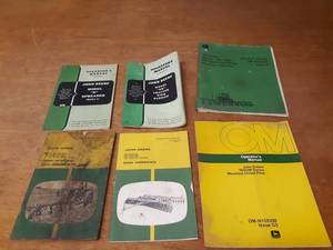 Lot of (6) John Deere Manuals
