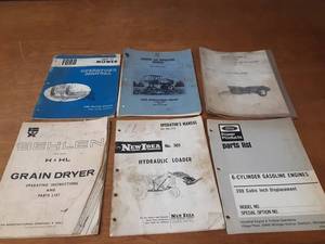 Lot of (4) Manuals - Ford, New Idea, New Holland and More
