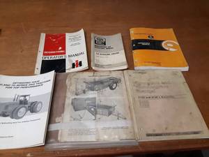 Lot of (6) Manuals - International, John Deere, Caterpillar and More