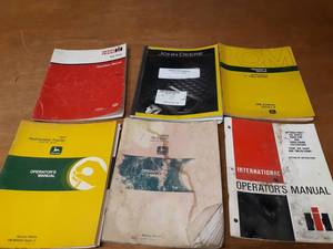Lot of (6) Manuals - International, John Deere