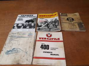Lot of (5) Manuals - International, Yanmar, New Holland and More