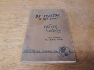 D2 Caterpillar Tractor Parts Catalog - 50 Inch Gauge