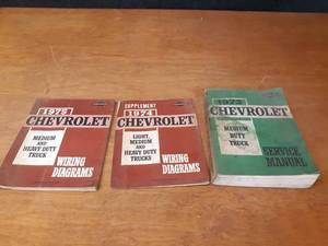 1973 Chevrolet Medium Duty Truck Service Manual, 1974 & 1975 Medium Duty Wiring Diagrams