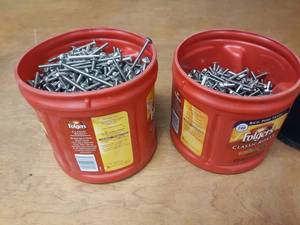 Large Lot of 10-24 Stainless Steel Machine Screws - Various Lengths, 2 Coffee Cans