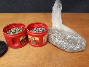 Large Lot of 10-24 Stainless Steel Machine Screws - Various Lengths, 2 Coffee Cans  Large Bag