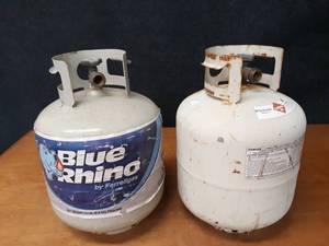Lot of (2) Propane Tanks - Both have New Style Valves