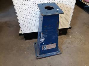 Vintage Steel Base for Bench Grinder or Vice - Measures about 32 High