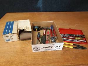 Lot of Tools and Sandpaper