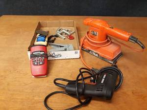 Black & Decker Sander and Drill, Electronic Tape Measure and More