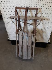 Antique Rail Sled - Stands about 42 Tall - One Rail is loose