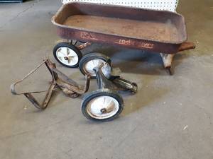 Vintage Radio Flyer Wagon  Extra Parts