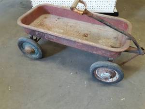 Vintage Steel Greyhound Childrens Wagon