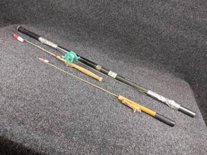 Fishing Poles - 17 South Bend Sunny Day Pole, Two Ice Fishing Rods