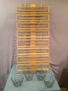 lot 324 image: Undercounter Wine Rack & Metal Baskets