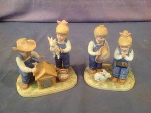 lot 346 image: Denim Days by Homco Figures