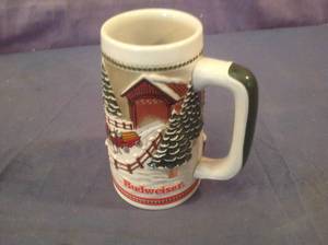 lot 385 image: Budweiser Holiday Stein