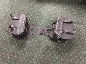 lot 413 image: Leather Saddlebags