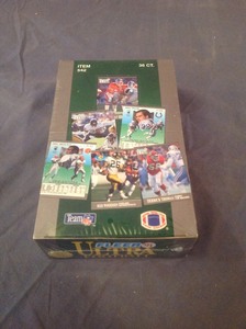 lot 428 image: 1991 Fleer Ultra Football Factory Sealed Wax Box
