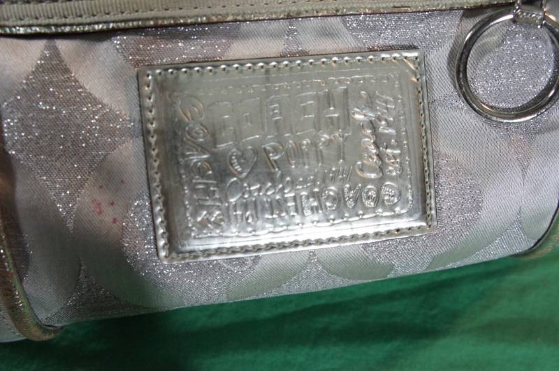 Silver Coach Poppy Purse