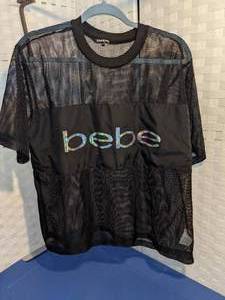 bebe Sport Womens Mesh Top SIze 1X