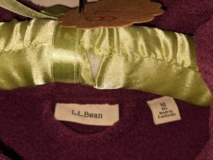 LLBean Womens Full Zip Super Comfy Robe Size M