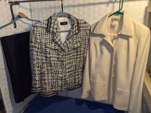 Javier Simorra Womens Casual Jacket, Harve Benard Business Suit, Calvin Klein Dress Pants - Size 10