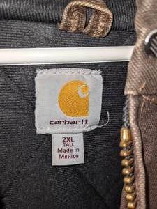 Carhartt Mens Lined Jacket Size 2XL