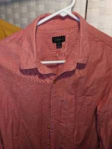 J Crew, Abercrombie & Fitch Mens Shirts LSSS Sizes M & L