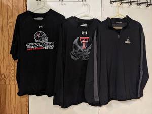 Mens XXL Shirts - 2 Texas Tech Under Armour and a Nike Camelot