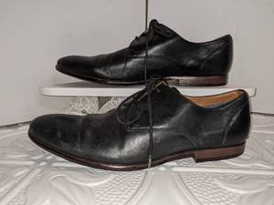 Mens Black Aldo Leather Oxfords Sz 10