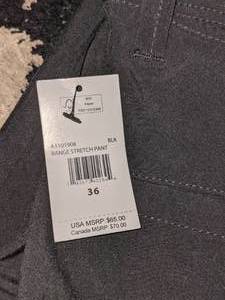 Mens Lightweight Black Volcom Pants, NWT, Sz 36