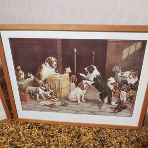 Vintage MC Coolidge Dog Prints