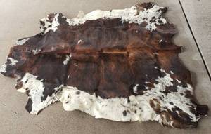 Huge Brindle Cow Hide Rug