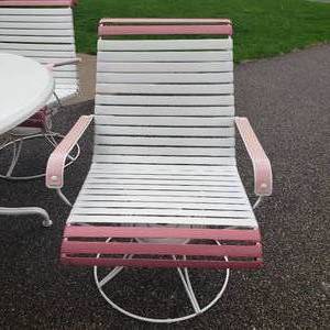 Trendy Werzalit Outdoor Table and Home Crest Chairs with Umbrella