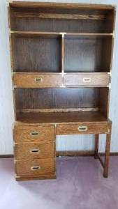 Vintage Bernhardt Desk and Book Shelf