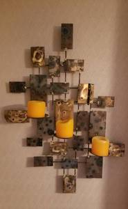Retro Brutalist Metal Wall Art